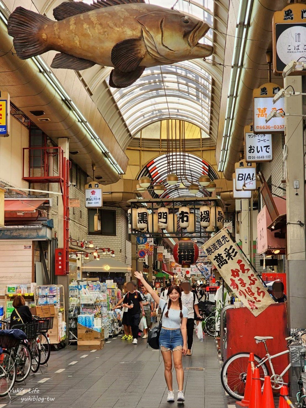 大阪美食》5家黑門市場必吃美食推薦，大口吃黑鮪魚、手臂蝦、關東煮和章魚燒！ - yuki.tw