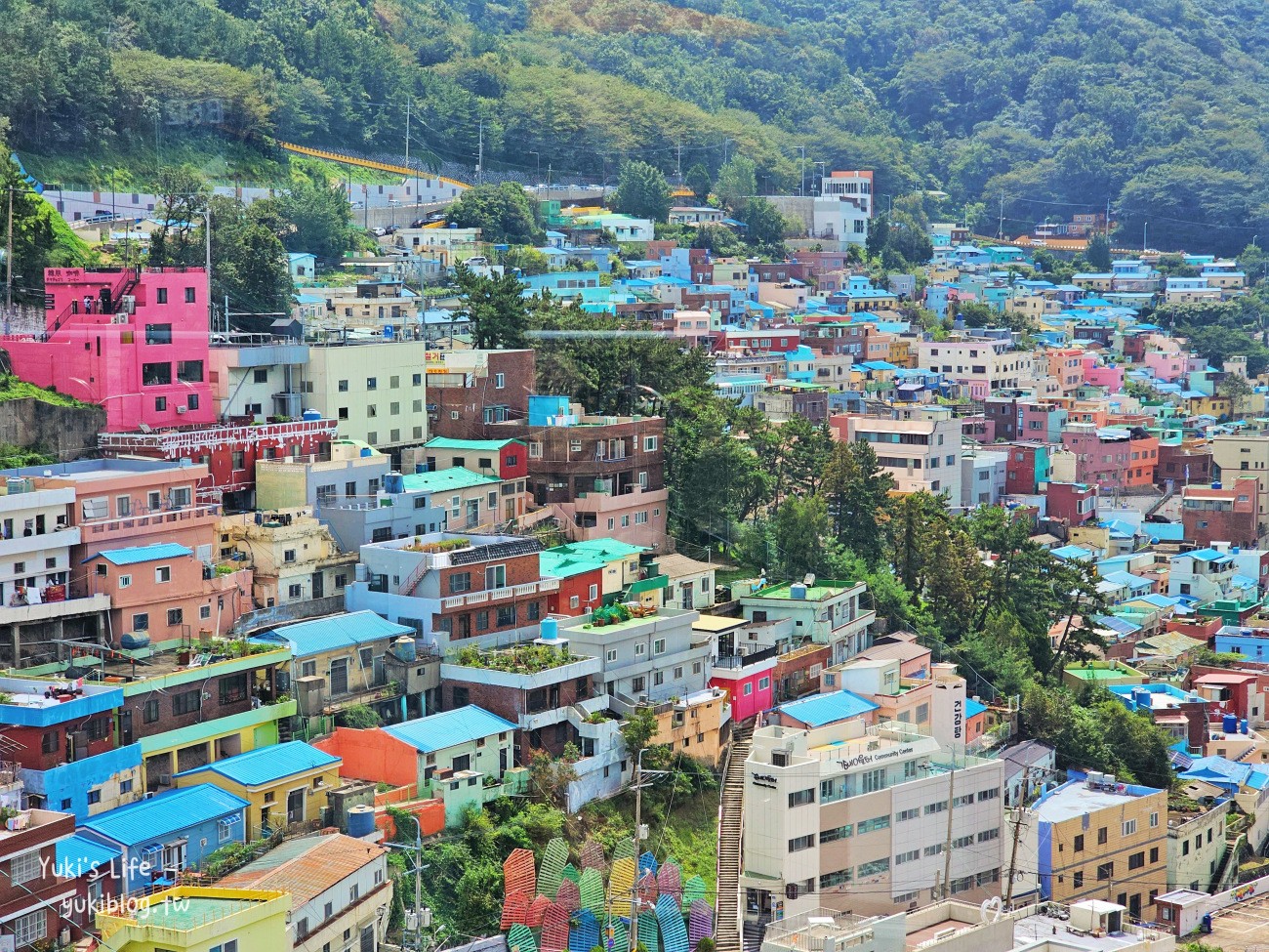 韓國景點》釜山甘川洞文化村，小王子彩繪壁畫村必拍熱點/交通 - yuki.tw