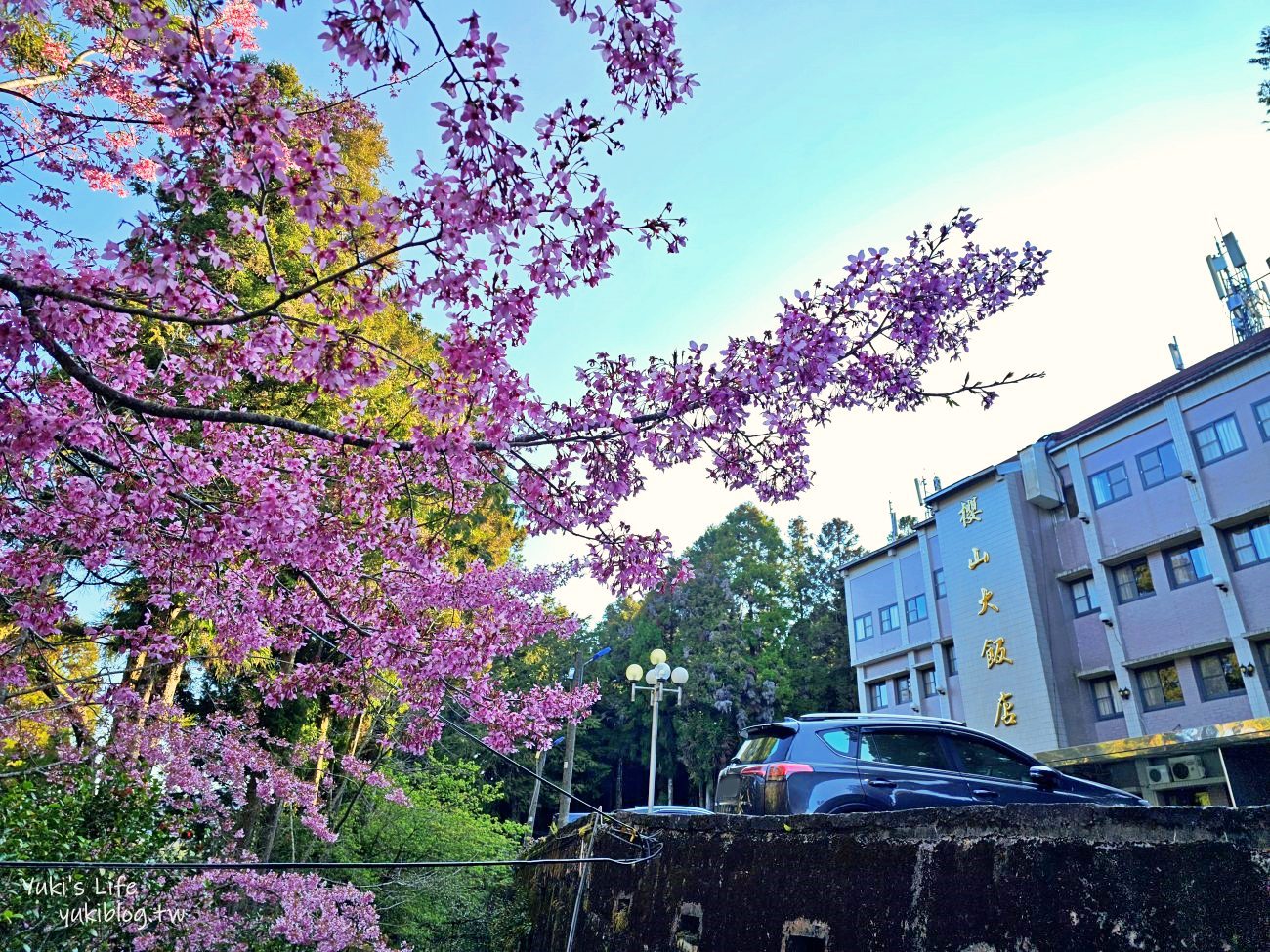 嘉義住宿飯店推薦》阿里山櫻山大飯店，走路就能搭火車看日出，7-11買零食買宵夜好方便 - yuki.tw