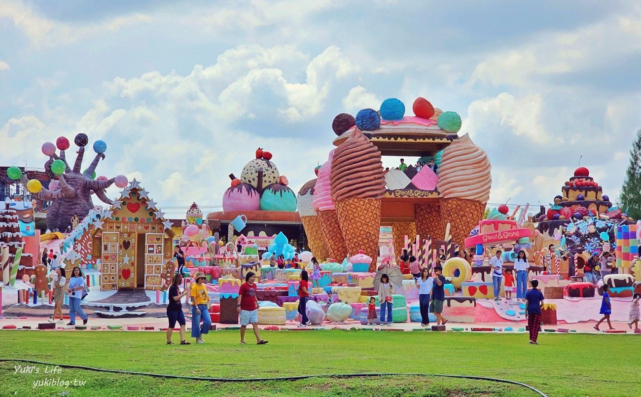 芭達雅景點》冰淇淋甜點樂園 GREAT&GRAND Sweet Destination，巨大夢幻甜點王國，門票心得分享 - yuki.tw