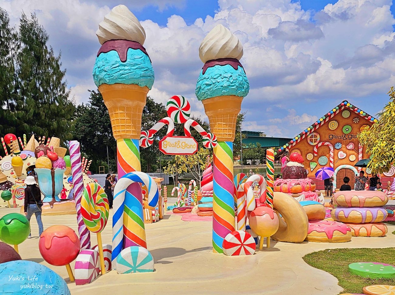 芭達雅景點》冰淇淋甜點樂園 GREAT&GRAND Sweet Destination，巨大夢幻甜點王國，門票心得分享 - yuki.tw