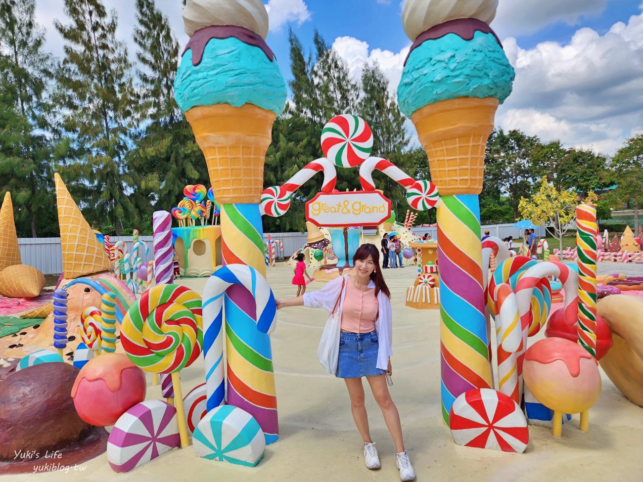 芭達雅景點》冰淇淋甜點樂園 GREAT&GRAND Sweet Destination，巨大夢幻甜點王國，門票心得分享 - yuki.tw