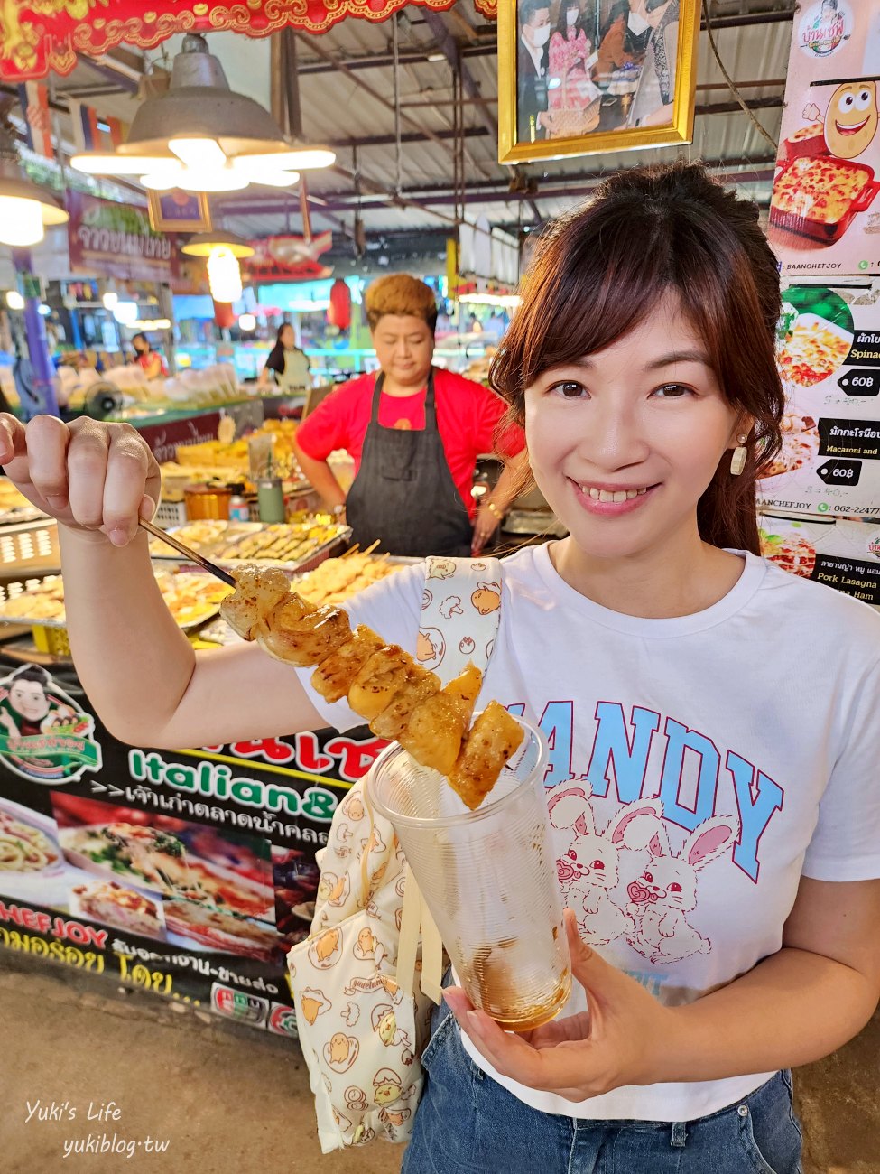 曼谷景點【空叻瑪榮水上市場】超便宜週六週日營業假日市場，好吃好買還能搭船遊河 - yuki.tw