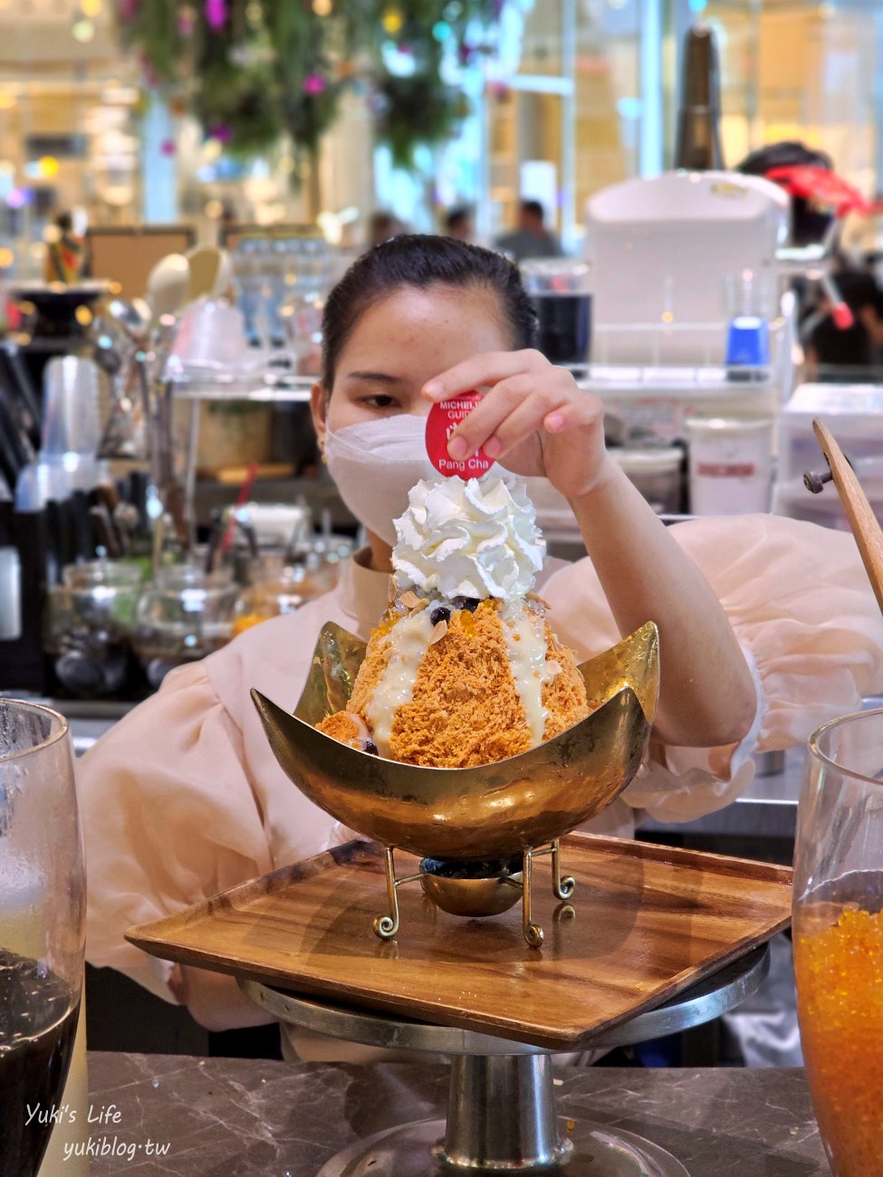 泰國曼谷美食》Pang Cha珍珠泰奶剉冰，巨型泰奶冰好浮誇，米其林推薦甜點～ - yuki.tw