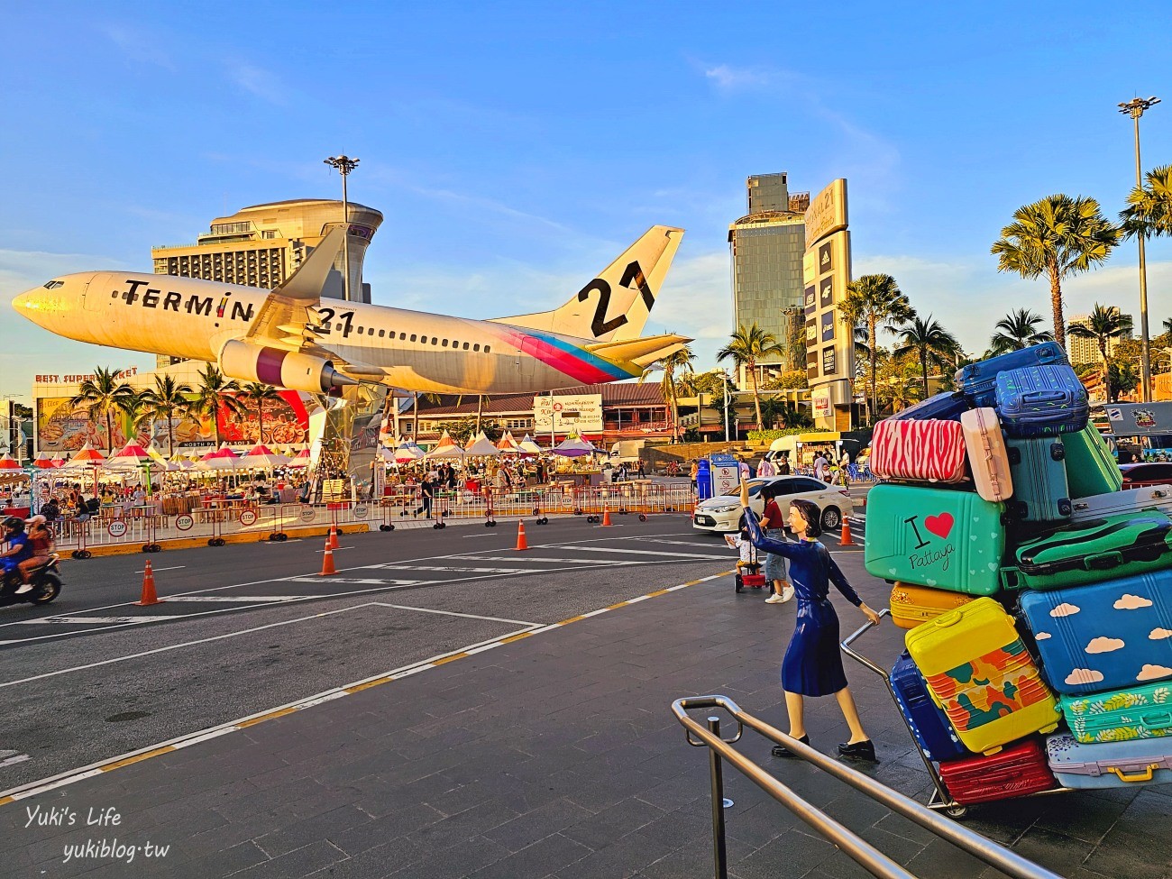 【芭達雅景點】Terminal 21環遊世界主題百貨，整架飛機超吸睛，銅板價美食街必吃爆 - yuki.tw