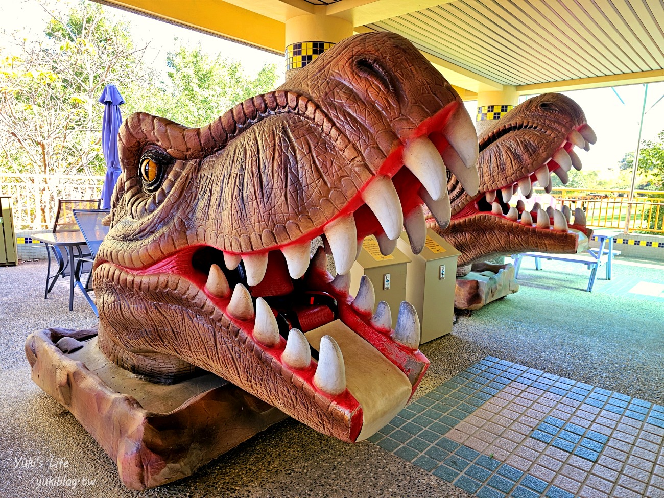 彰化親子景點》古生物奇幻樂園，最新恐龍主題遊樂園！恐龍射擊、飛天馬車太刺激！ - yuki.tw