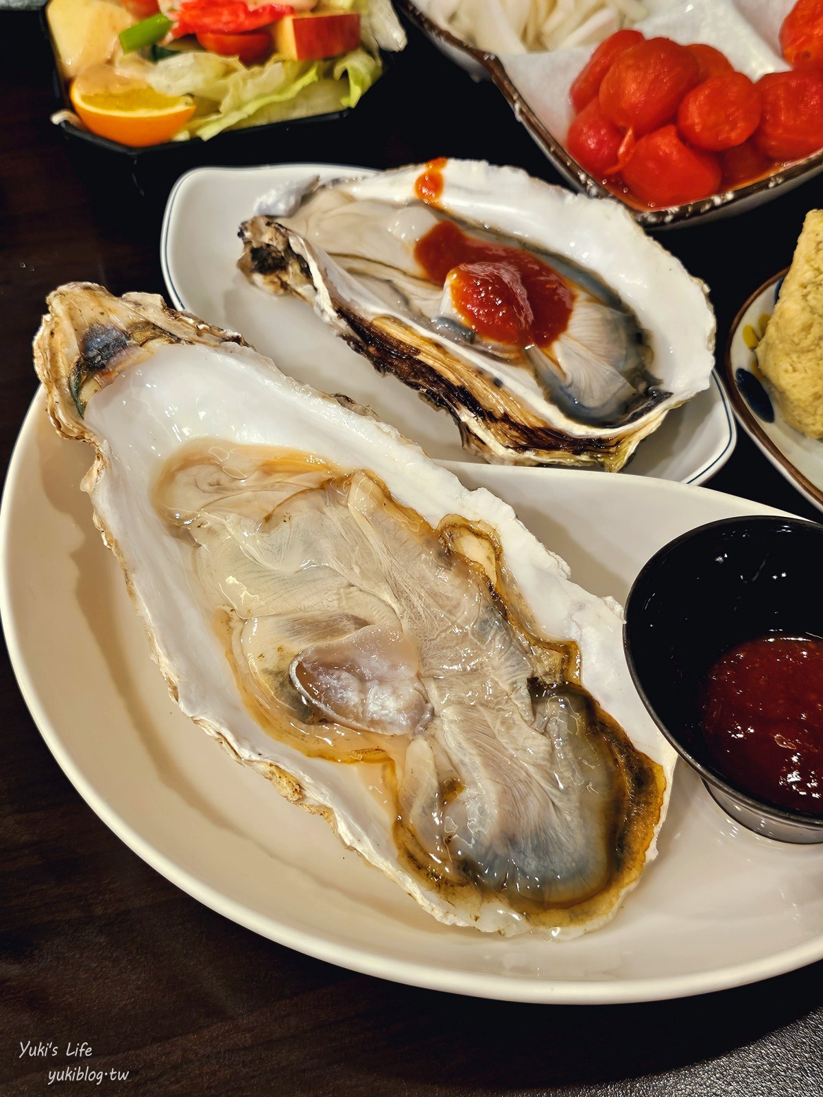 三峽美食|村日式料理吃到飽|超狂厚切生魚片.生蠔.天使紅蝦.巨大干貝富翁~ - yuki.tw