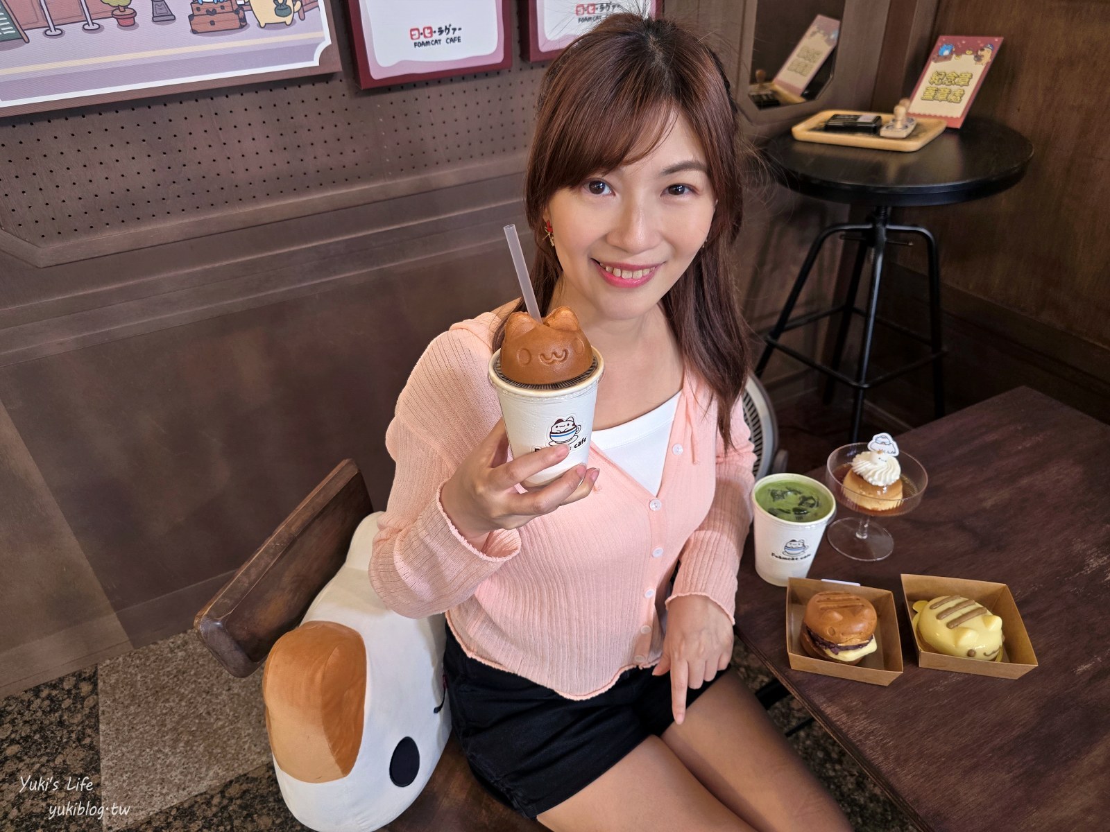 台中咖啡廳|奶泡貓咖啡Foamcat Cafe(臺中驛店)|古蹟裡的奶泡貓雞蛋糕太有梗，可愛爆擊~ - yuki.tw