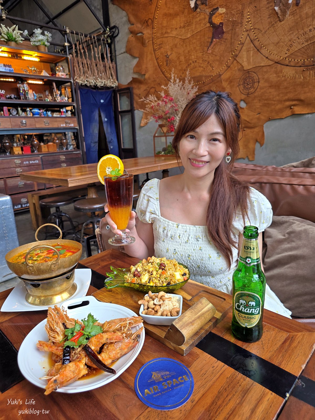 華欣網美餐廳【Air Space Hua Hin】人氣超夯的古董風餐廳，鹹食甜食都好吃 - yuki.tw