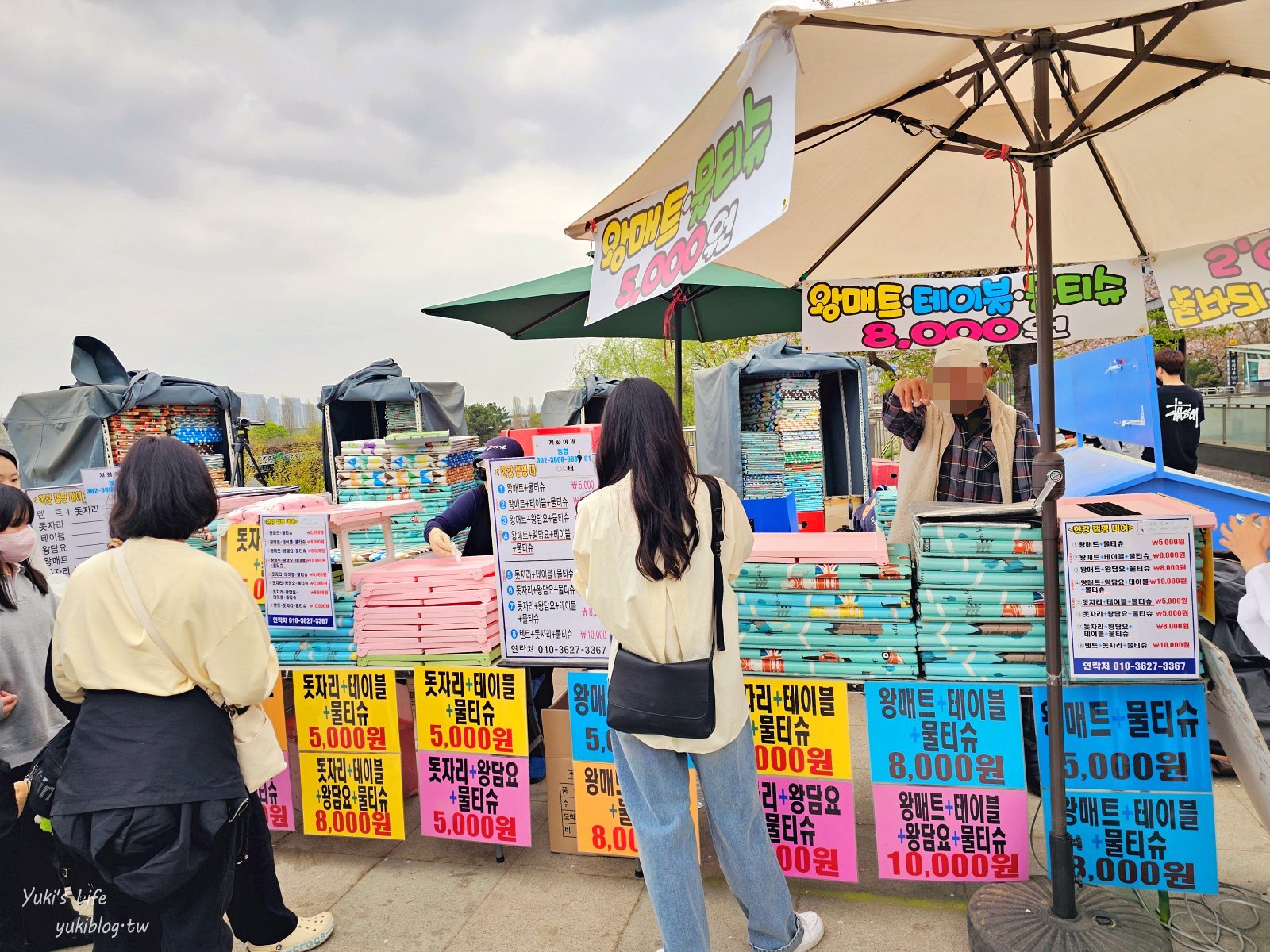 首爾景點》汝矣島漢江公園，野餐賞櫻花攻略！人來就好直接租野餐墊超方便！韓劇迷必朝聖 - yuki.tw