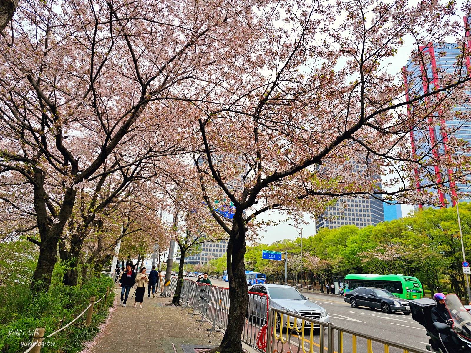 首爾景點》汝矣島漢江公園，野餐賞櫻花攻略！人來就好直接租野餐墊超方便！韓劇迷必朝聖 - yuki.tw