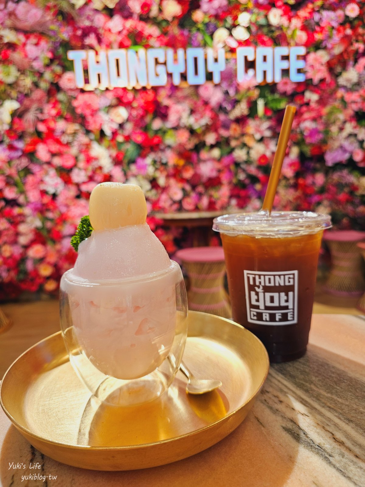 曼谷網美咖啡廳【Thongyoy Cafe】來當花仙子，平價飲料，叢林圍繞的夢幻幸福感 - yuki.tw