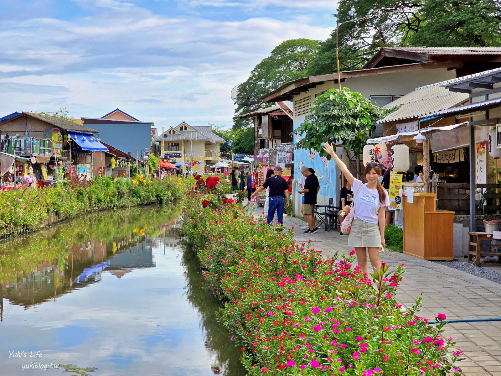 清邁湄卡運河【Khlong Mae Kha運河市集】泰國的小樽運河，日式鄉村風情吃美食