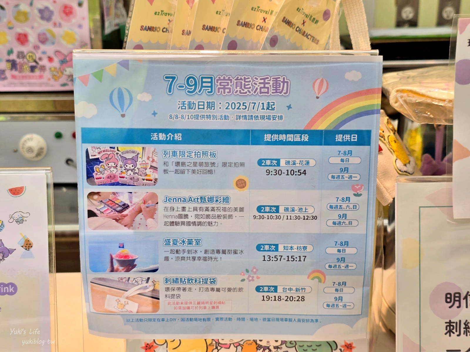 20250717235344_0_55326f 環島之星萌旅號開箱！超萌三麗鷗列車，一日環島票價、特色餐點、必玩活動大公開！