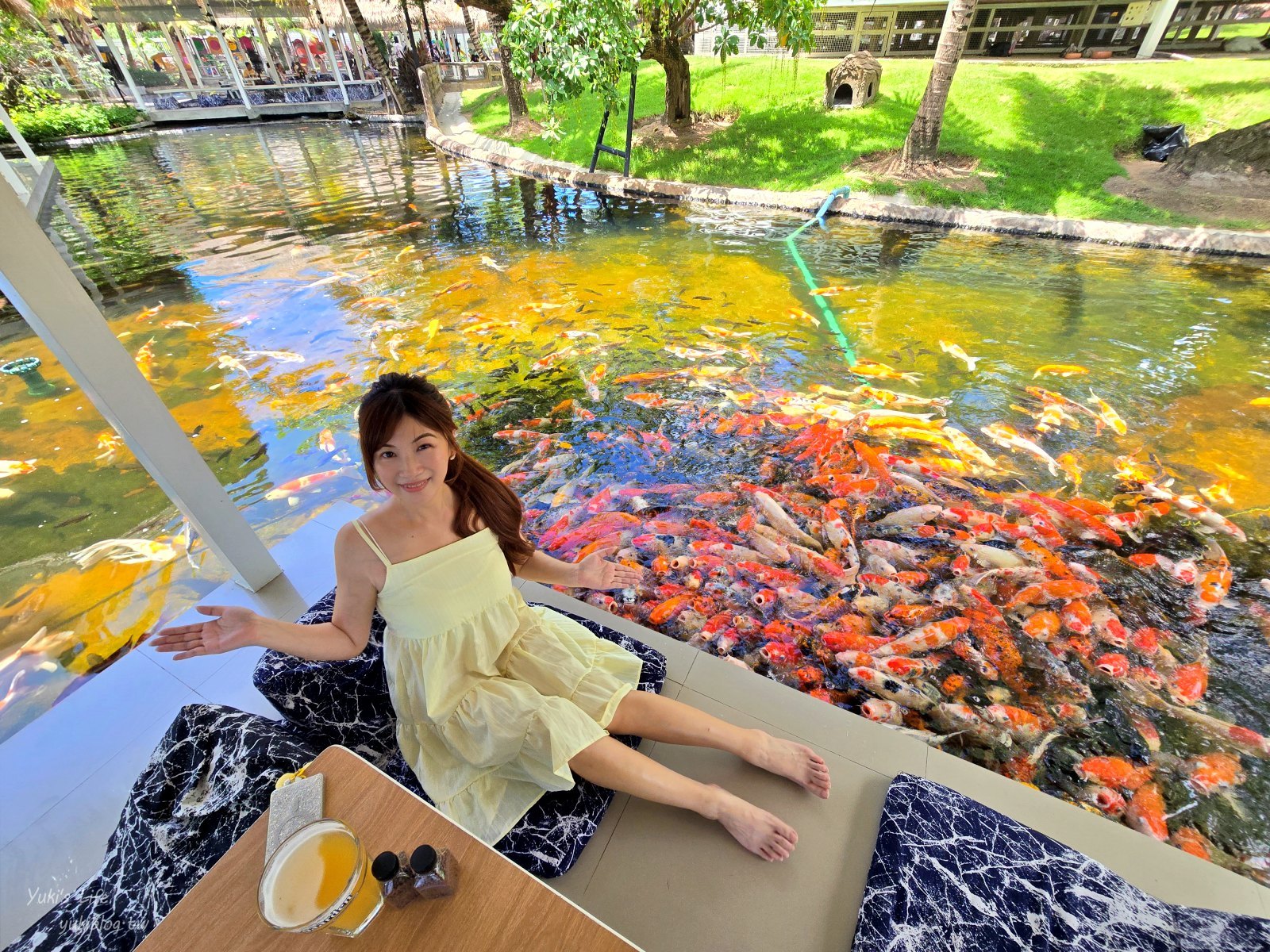 20251009153007_0_2bd64f 泰國芭達雅最chill秘境!Pa Boon Cafe 夢幻水上屋:零距離餵魚、超萌小動物、恐龍出沒