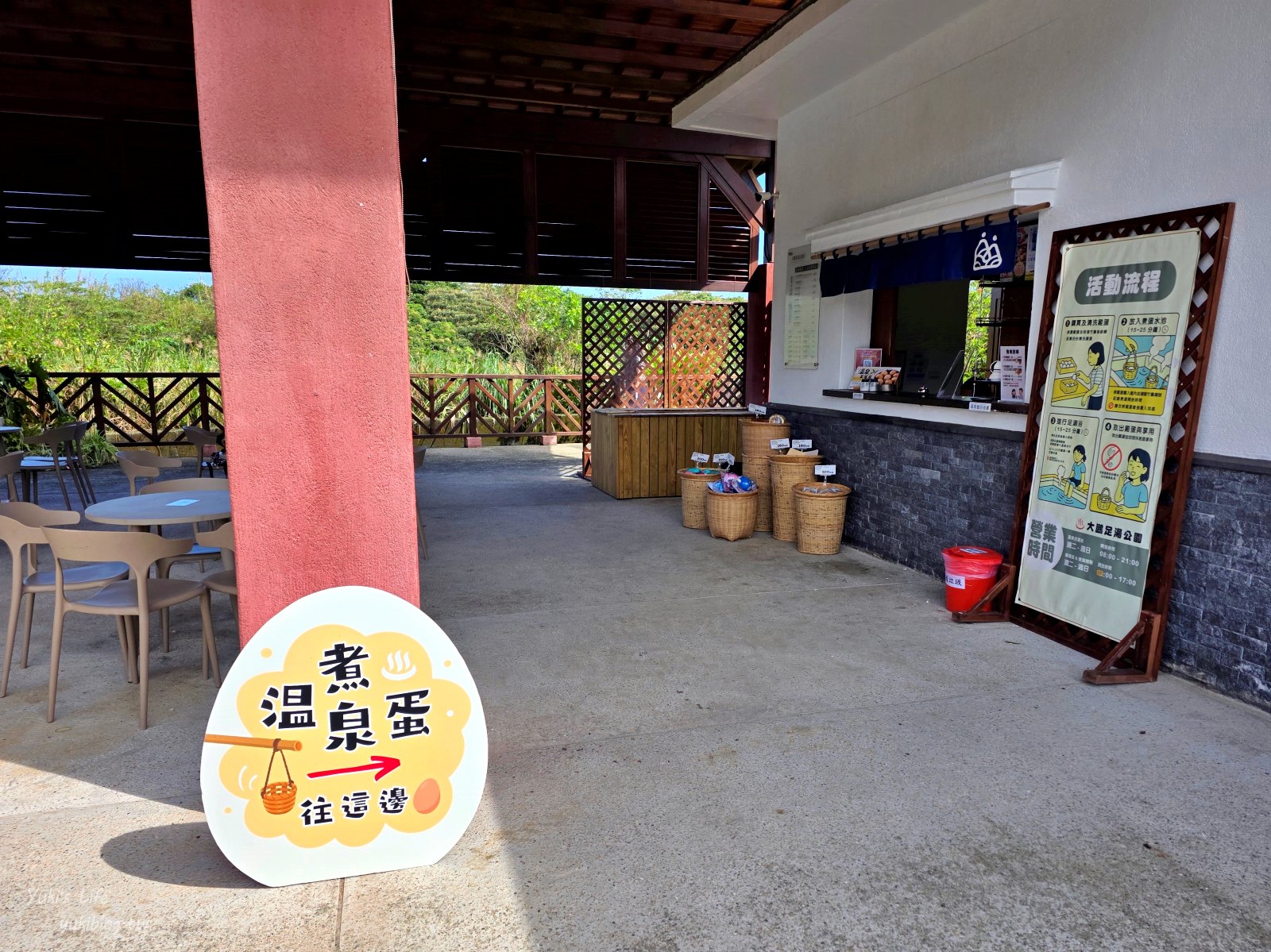 20251112141340_0_1d12c3 新北萬里「大鵬足湯公園」免費溫泉泡腳，還可以來煮溫泉蛋，自行車步道療癒之旅