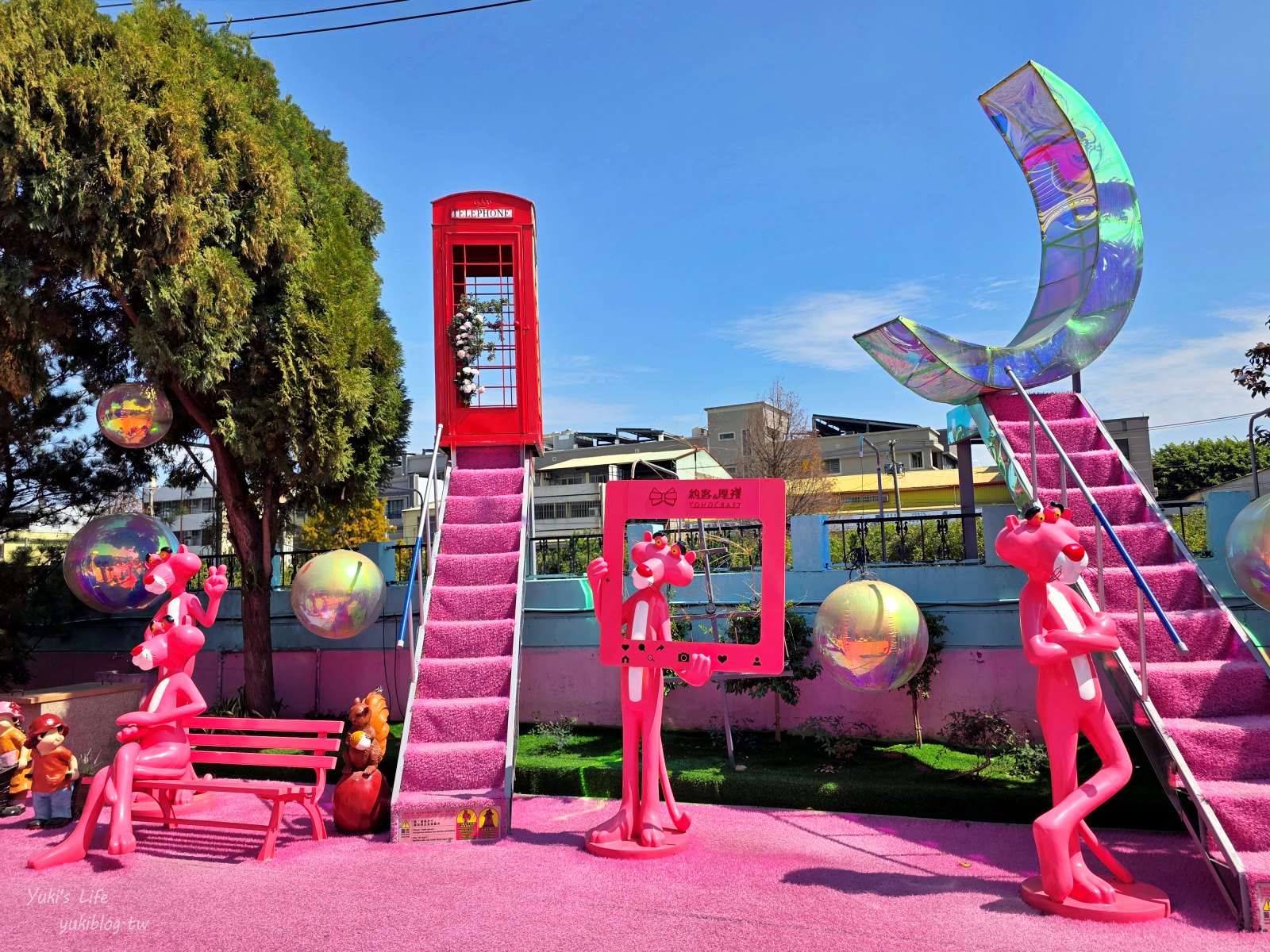 20260302125758_0_f50566 【台中后里】約客厚禮築夢手創館：驚艷再訪！全新粉紅草皮頑皮豹、女神階梯、翼手龍直升機溜滑梯，進入童話國度！