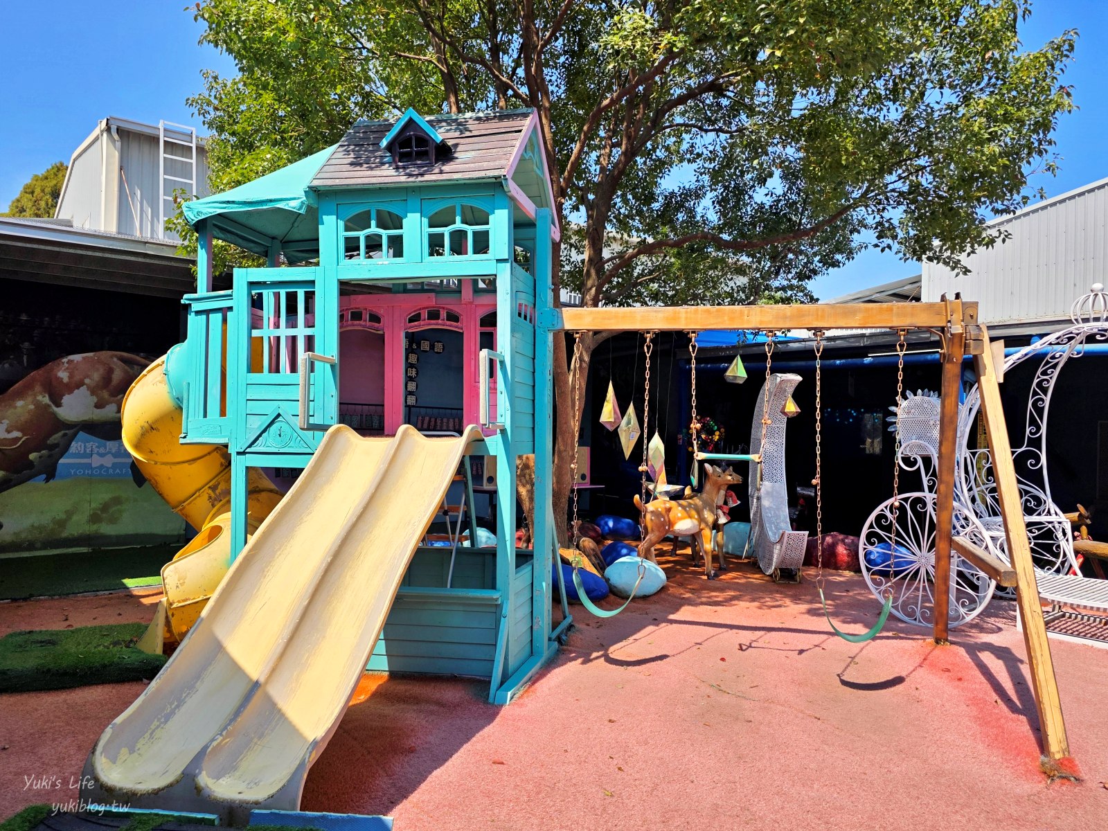 20260302131137_0_c3e958 【台中后里】約客厚禮築夢手創館：驚艷再訪！全新粉紅草皮頑皮豹、女神階梯、翼手龍直升機溜滑梯，進入童話國度！