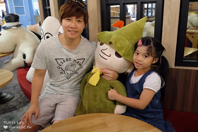 DSCF5624 曼谷親子自由行【嚕嚕米主題餐廳Moomin Cafe】玩偶輪流坐檯的可愛餐廳(暹羅站Siam Center百貨)