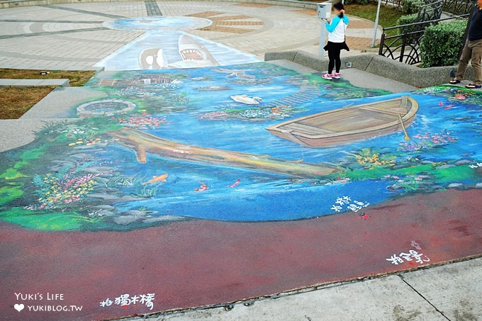 台中免費親子景點【梧棲頂魚寮公園】鯨魚溜滑梯×3D海洋立體彩繪×兒童迷宮花園~打卡野餐好去處 - yuki.tw