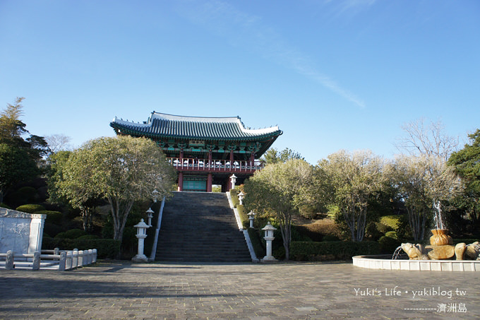 韓國濟洲島旅行【天地淵瀑布】(仙臨橋、五福泉、天帝樓)‧走過仙女橋.祈願五種福份 - yuki.tw