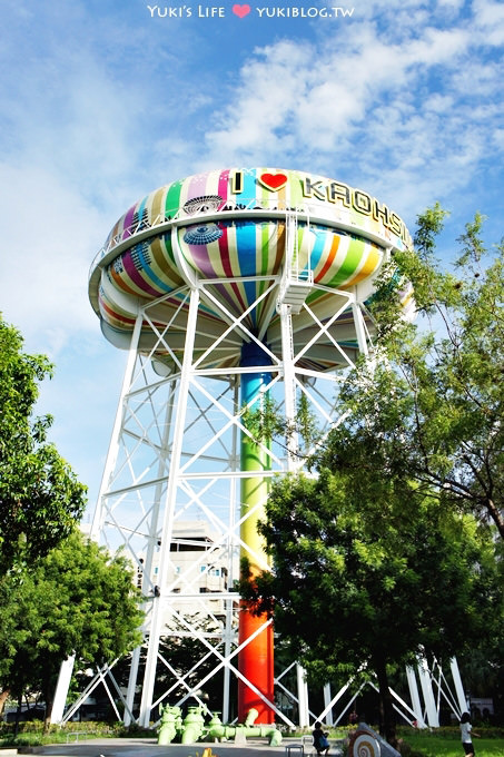 高雄旅遊┃繽紛的candy色彩‧自來水公園水塔新地標 & 陳Q古早黑砂糖挫冰(旗艦店) - yuki.tw