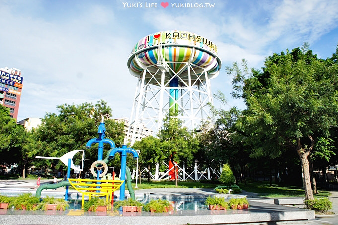 高雄旅遊┃繽紛的candy色彩‧自來水公園水塔新地標 & 陳Q古早黑砂糖挫冰(旗艦店) - yuki.tw