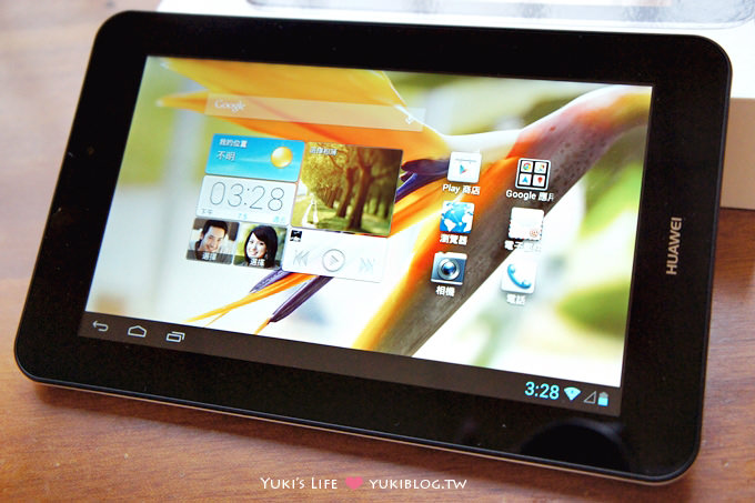 新物開箱┃HUAWEI華為 Mediapad 7 vogue 是平板電腦也是手機.讓家的關係更親密❤ - yuki.tw