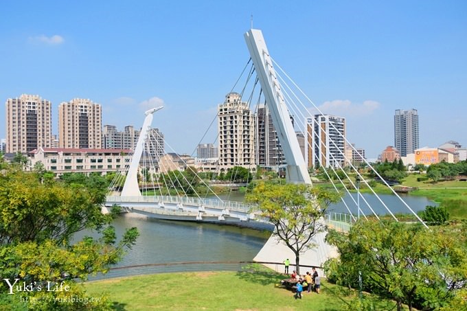 桃園捷運景點【青塘園生態公園】藝術景觀大草皮野餐好去處！(體育園區站) - yuki.tw