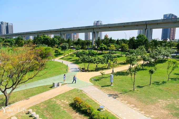 桃園捷運景點【青塘園生態公園】藝術景觀大草皮野餐好去處！(體育園區站) - yuki.tw