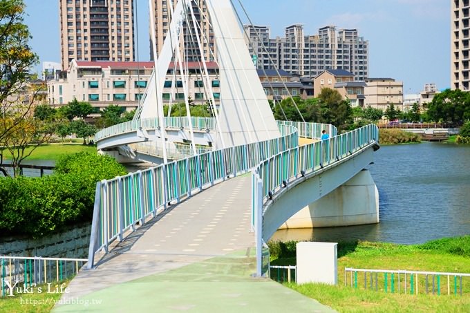 桃園捷運景點【青塘園生態公園】藝術景觀大草皮野餐好去處！(體育園區站) - yuki.tw