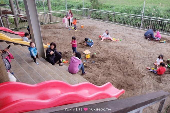 台北南港景點【山水綠生態公園】野餐玩沙溜滑梯親子場地推薦、富教育意義接近大自然 - yuki.tw