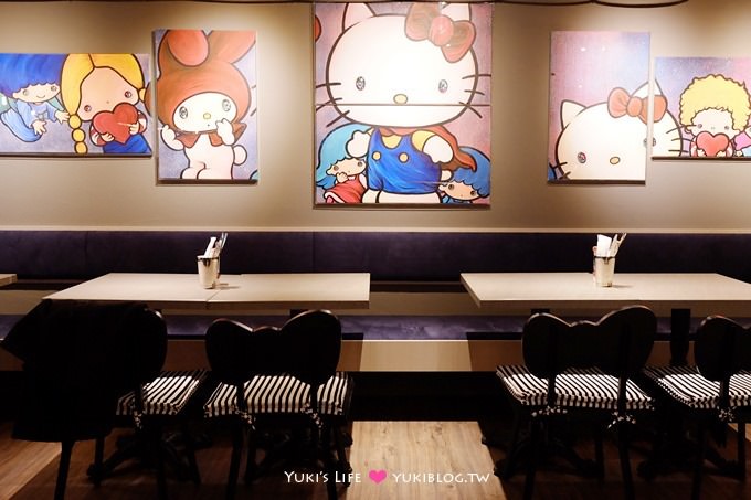 台北東區【Kiko's Diner Sanrio 美式餐廳】夏威夷漢堡排飯專賣店@忠孝敦化站 - yuki.tw