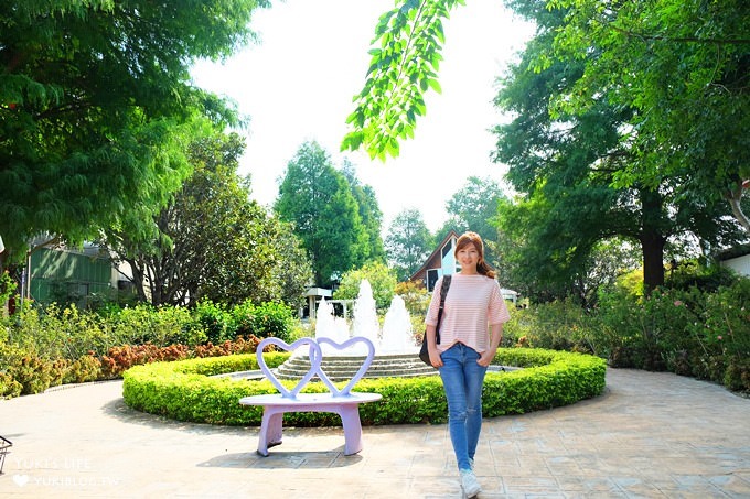 彰化田尾親子景點【全得玫瑰莊園】歐風浪漫建築景觀餐廳×草皮沙坑溜滑梯還能餵魚 - yuki.tw