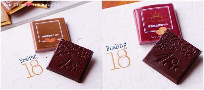 南投埔里【Feeling 18巧克力】連結幸福分享愛❤三款台灣巧克力&烘焙展限定微醺禮盒 - yuki.tw