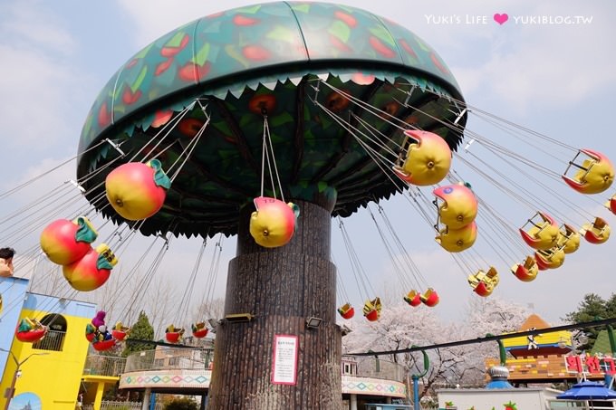 韓國首爾賞櫻景點【兒童大公園】動物園+賞花+遊樂園+野餐~多合一親子遊約會好去處 @兒童大公園站 - yuki.tw