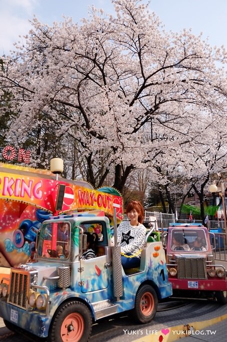 韓國首爾賞櫻景點【兒童大公園】動物園+賞花+遊樂園+野餐~多合一親子遊約會好去處 @兒童大公園站 - yuki.tw