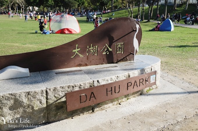 台北景點【大湖公園】搭捷運野餐去×超大草坪湖景親子景點 落羽松景點 - yuki.tw