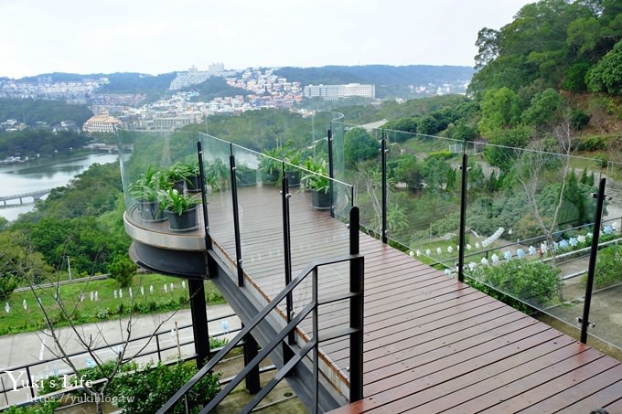 新竹景點【101高山頂景觀餐廳】環狀透明觀景台IG美拍點×青草湖夜景餐廳 - yuki.tw