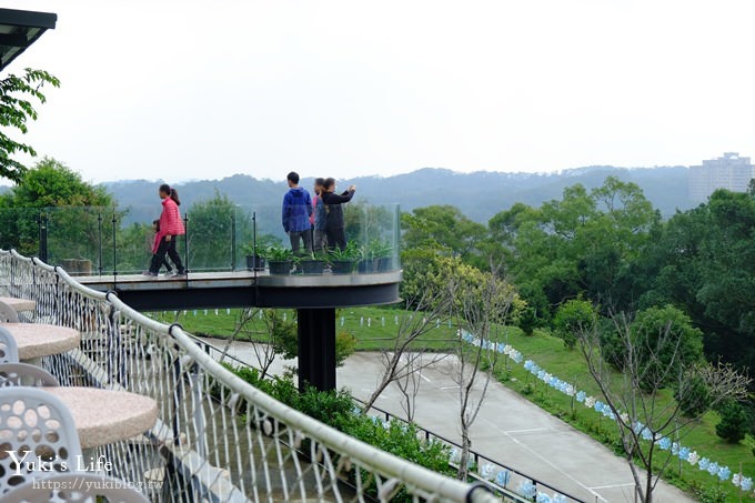 新竹景點【101高山頂景觀餐廳】環狀透明觀景台IG美拍點×青草湖夜景餐廳 - yuki.tw