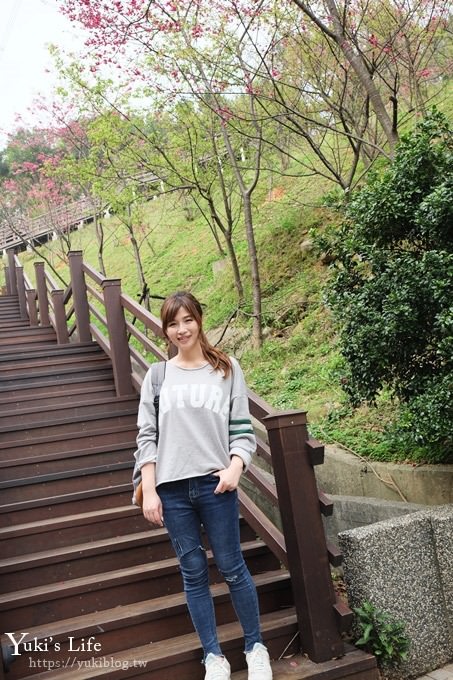 桃園景點【長庚養生文化村】粉紅隧道大沙坑 親子景點 賞櫻木棧道(野餐、室內游泳池親子景點) - yuki.tw