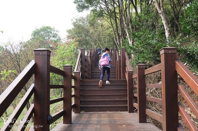 桃園景點【長庚養生文化村】粉紅隧道大沙坑 親子景點 賞櫻木棧道(野餐、室內游泳池親子景點) - yuki.tw