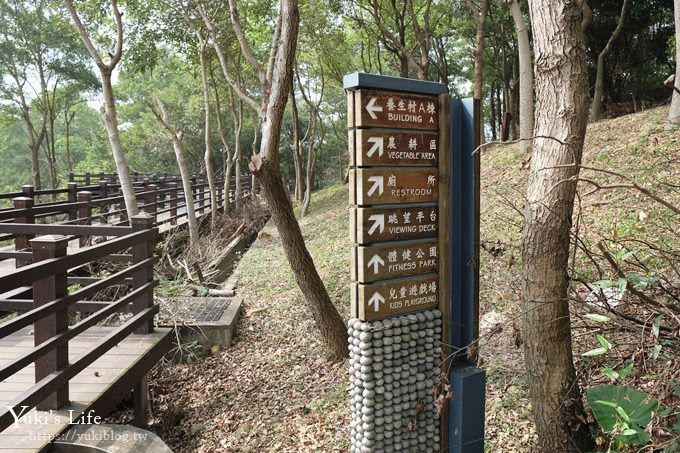 桃園景點【長庚養生文化村】粉紅隧道大沙坑 親子景點 賞櫻木棧道(野餐、室內游泳池親子景點) - yuki.tw