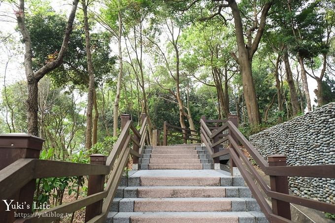 桃園景點【長庚養生文化村】粉紅隧道大沙坑 親子景點 賞櫻木棧道(野餐、室內游泳池親子景點) - yuki.tw