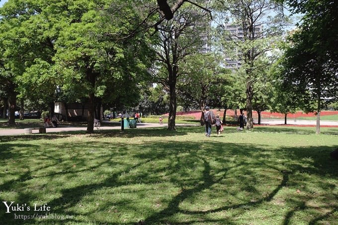 桃園景點【大溪埔頂公園】花海大草皮×親子景點 溜滑梯野餐好去處！(交通玩法攻略圖) - yuki.tw