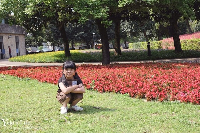 桃園景點【大溪埔頂公園】花海大草皮×親子景點 溜滑梯野餐好去處！(交通玩法攻略圖) - yuki.tw