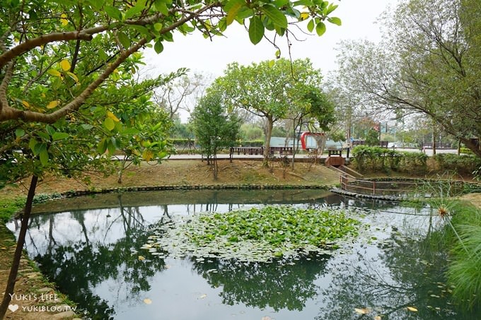 觸菛票！桃園景點【八德埤塘自然生態公園】大草皮親子好去處×池塘美景與可愛動物 - yuki.tw