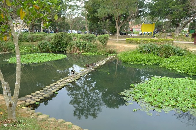 觸菛票！桃園景點【八德埤塘自然生態公園】大草皮親子好去處×池塘美景與可愛動物 - yuki.tw