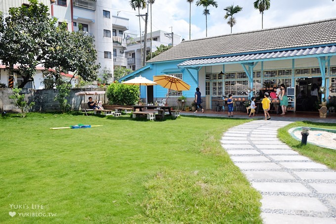 嘉義親子餐廳/親子景點【德蘭日式庭園簡餐】天主教堂幼兒園改建×童趣大象磨石子溜滑梯草皮沙坑(也有室內外遊戲區) - yuki.tw