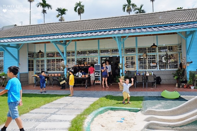 嘉義親子餐廳/親子景點【德蘭日式庭園簡餐】天主教堂幼兒園改建×童趣大象磨石子溜滑梯草皮沙坑(也有室內外遊戲區) - yuki.tw